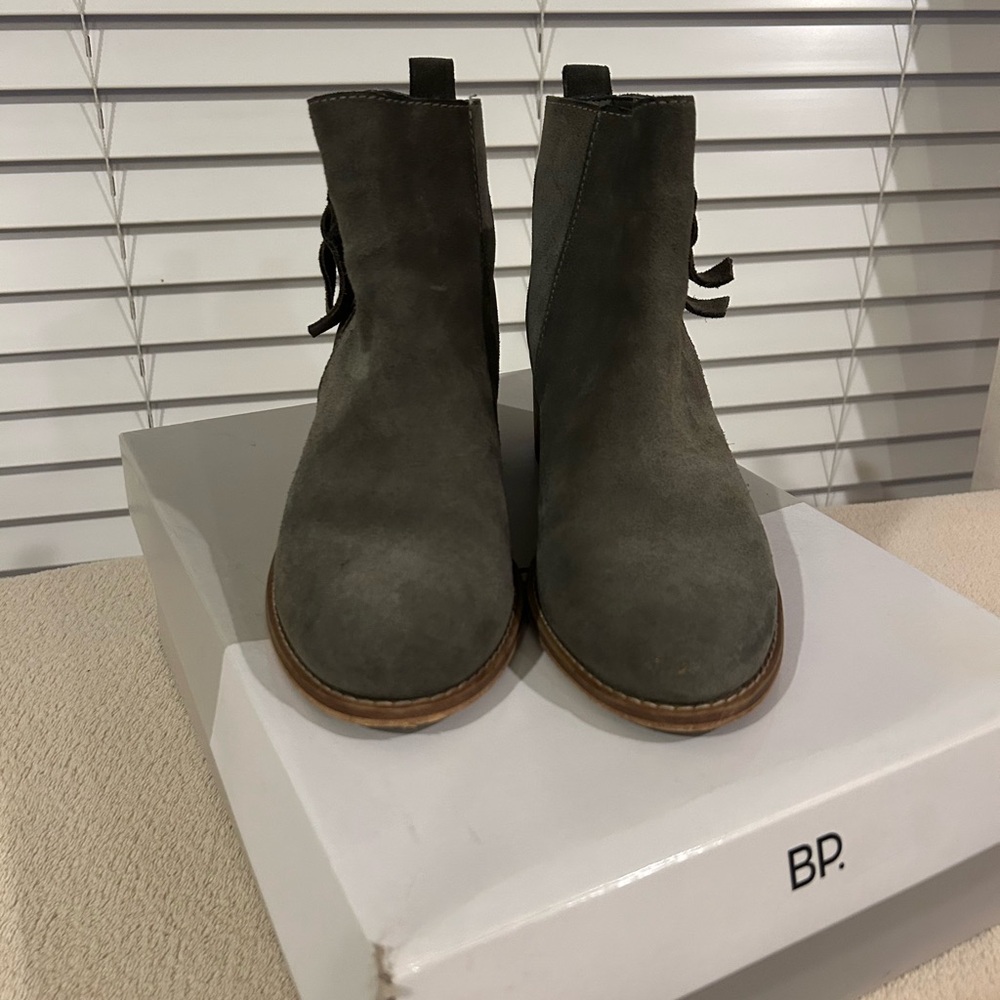 BP Gray Ankle Boots